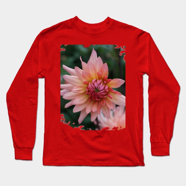 Pink Dahlia Long Sleeve T-Shirt by Nicole Gath Photography